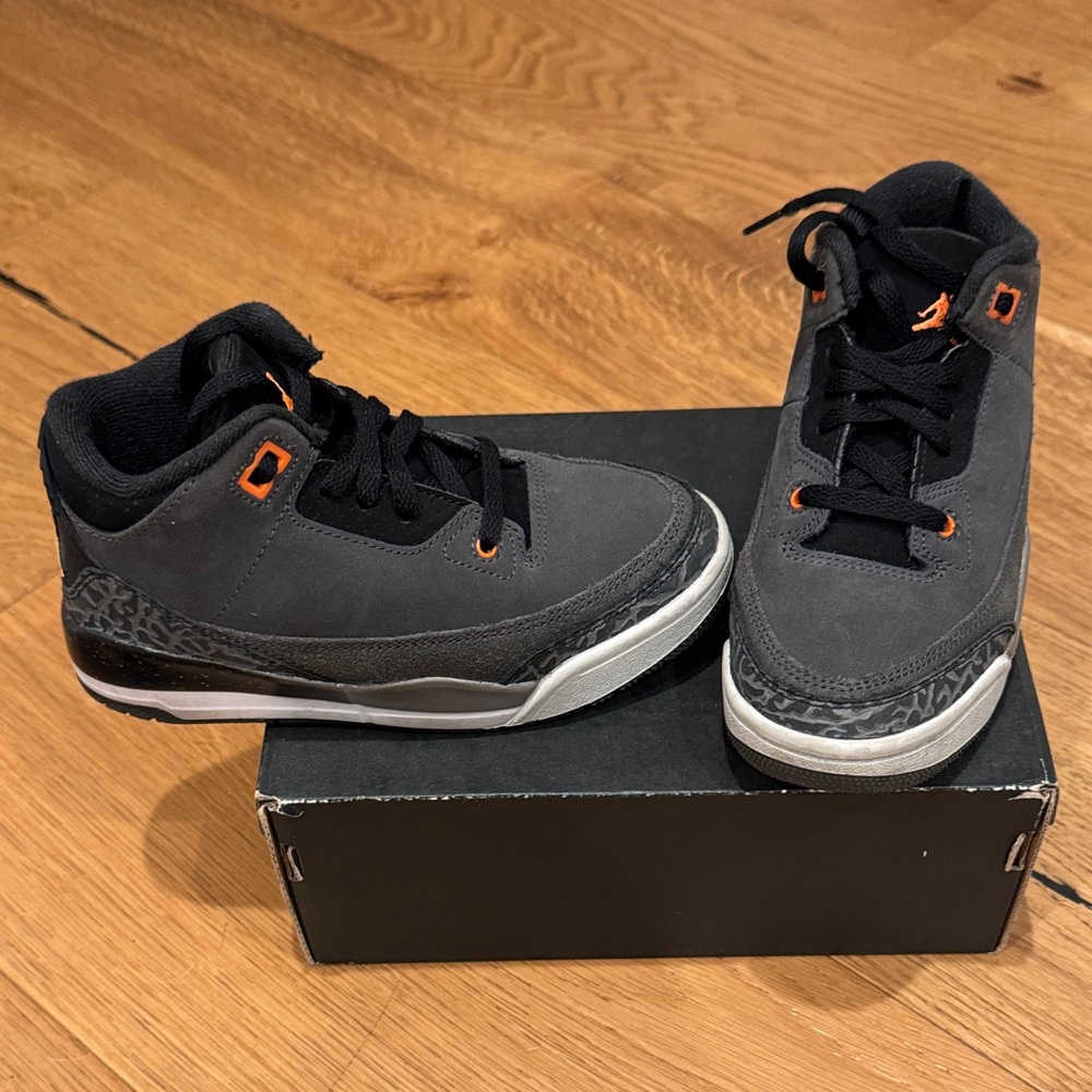 Nike Jordan 3 Retro Night Stadium High-Top Sneakers shoes kids boys 13